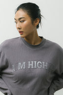 Aim Higher Club Unisex College Unisex Long Tee/ Grey