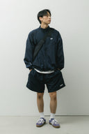 Aim Higher Club Unisex Blurry Logo Windbreaker/ Navy