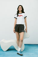 Aim Higher Club Sweat Shorts For Her/ Washed Charcoal