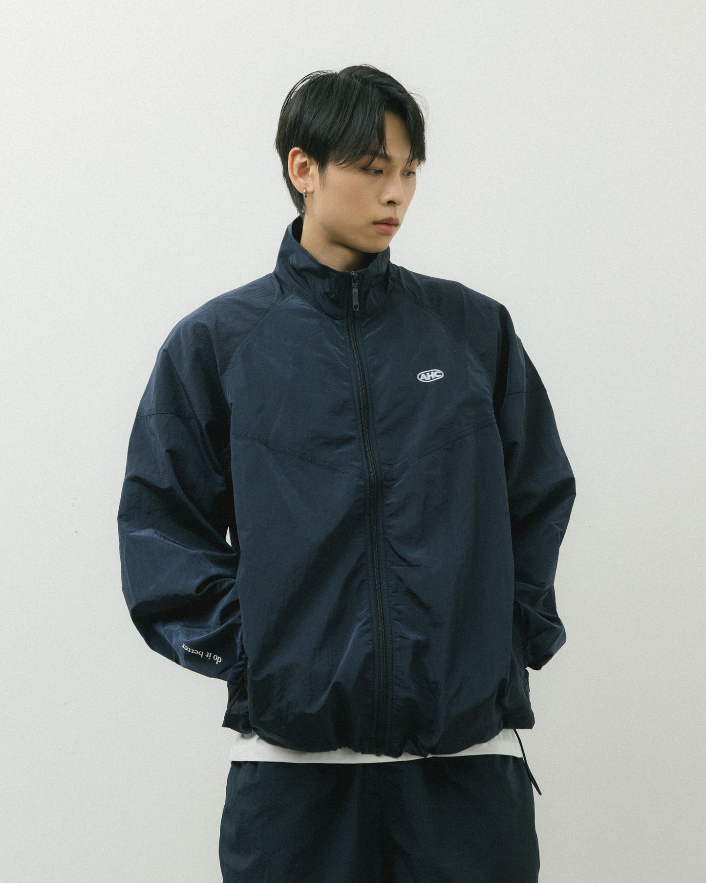 Aim Higher Club Blurry Logo Windbreaker/ Navy