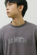 Aim Higher Club Unisex College Unisex Long Tee/ Grey