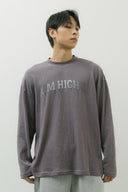 Aim Higher Club Unisex College Unisex Long Tee/ Grey