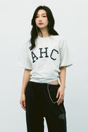 Aim Higher Club Unisex College Tee/  Flecking Grey