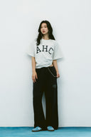 Aim Higher Club Unisex College Tee/  Flecking Grey