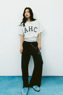 Aim Higher Club Unisex College Tee/  Flecking Grey