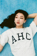 Aim Higher Club Unisex College Tee/  Flecking Grey