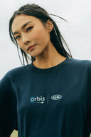 Aim Higher Club × Orbis Unisex Clarity Brings Courage Unisex Logo Tee/ Navy