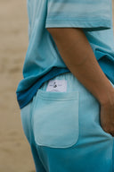 GROCERY X Aim Higher Club Sky Gradient Sweat Shorts For Her/ Blue
