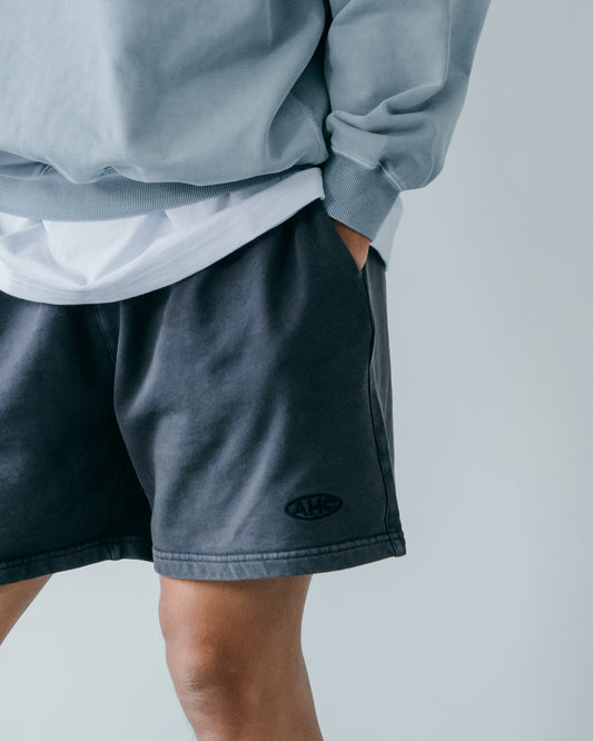 Aim Higher Club Unisex Sweat Shorts/ Washed Charcoal Navy