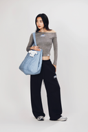 Aim Higher Club ♥ Cinnamoroll On The Bar Wide Comfy Pants/ Navy
