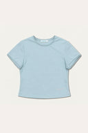 Aim Higher Club Core Lace-trim Women Tee/ Aqua
