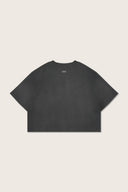 Aim Higher Club Core Basic Crop Tee/ Washed Charcoal