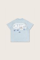 Aim Higher Club ♥ Cinnamoroll Kids Jumping on the Cloud Unisex Tee/ Washed Baby Blue