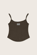 Aim Higher Club Core Layered Camisole/ Chocolate-Pale Baby Blue