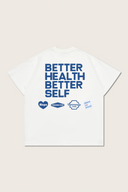 Aim Higher Club X Garden Better Health Better Self Unisex Regular Tee/ Off White