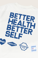 Aim Higher Club X Garden Better Health Better Self Unisex Regular Tee/ Off White