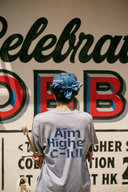 Aim Higher Club Unisex Logo Tee/ Flecking Grey