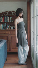 Aim Higher Club Core Handkerchief Skirt/ Heather Grey