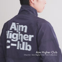 Aim Higher Club Unisex Blurry Logo Windbreaker/ Navy