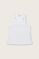 Aim Higher Club Core Oval Logo Tank Top/ White-White