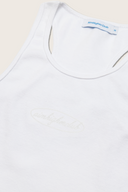 Aim Higher Club Core Oval Logo Tank Top/ White-White