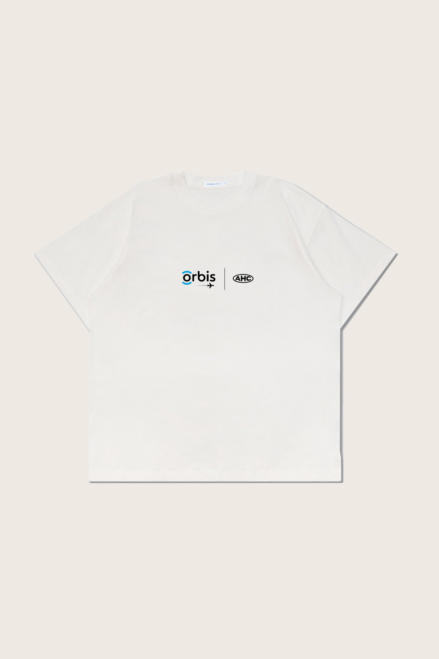 Aim Higher Club × Orbis Clarity Brings Courage Unisex Logo Tee/ White