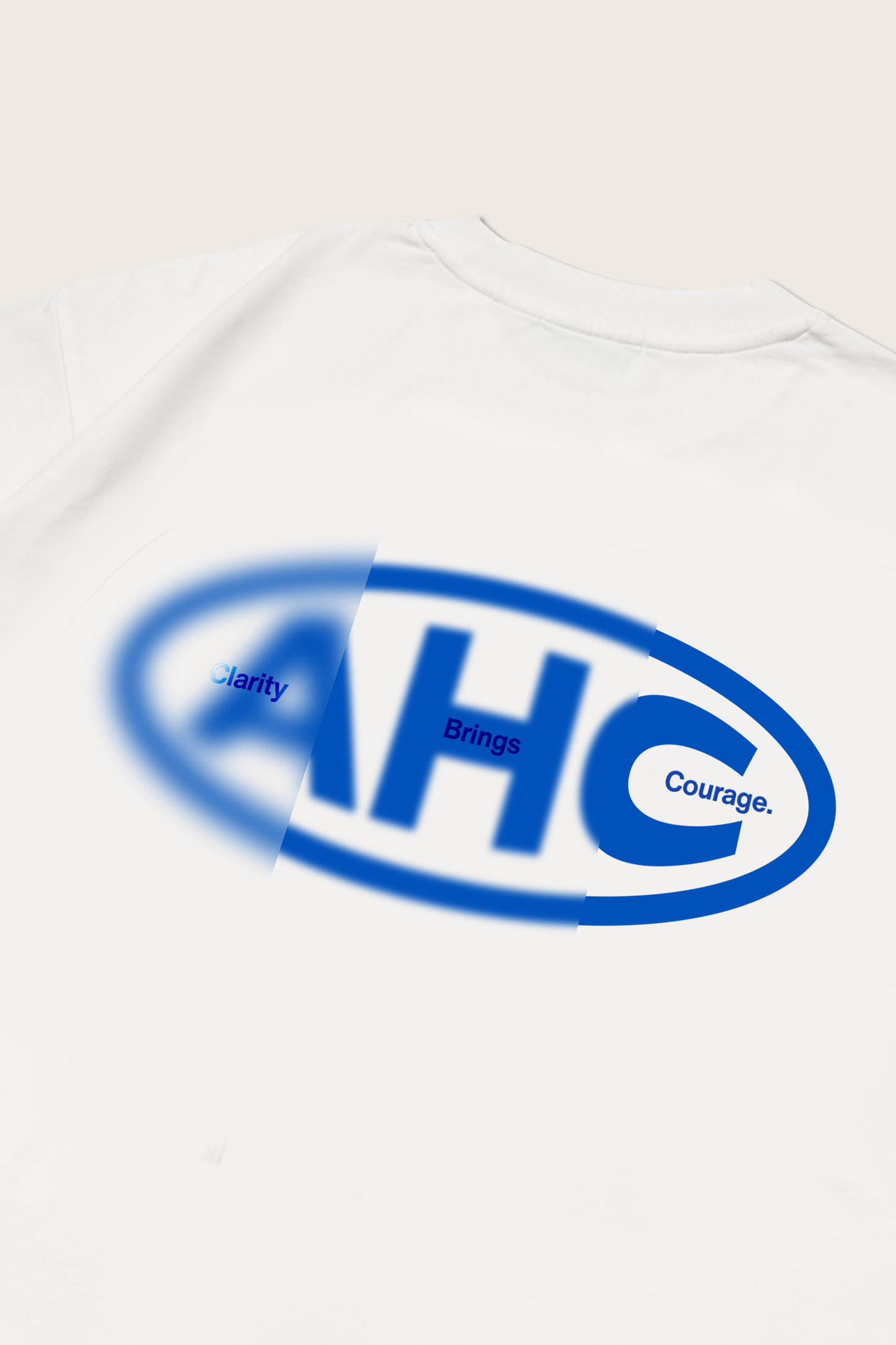 Aim Higher Club × Orbis Clarity Brings Courage Unisex Logo Tee/ White