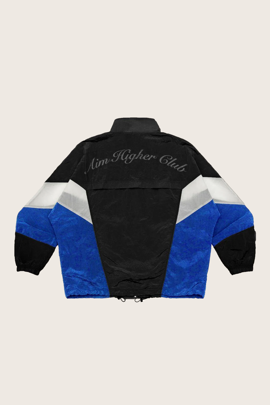 Aim Higher Club 3-Color Tone Classic Windbreaker/ Black-Dazzling Blue